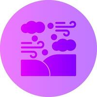 Sandstorm Gradient Circle Icon vector