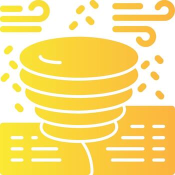 polvo diablo sólido multi degradado icono vector