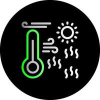 Heatwave Dual Gradient Circle Icon vector