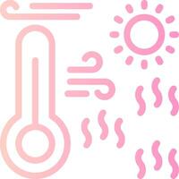 Heatwave Linear Gradient Icon vector