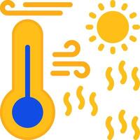 Heatwave Flat Two Color Icon vector