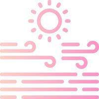 Calm day Linear Gradient Icon vector