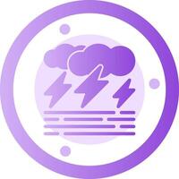 Stormy day Glyph Gradient Icon vector