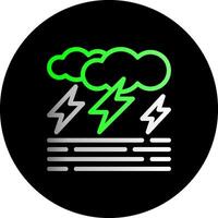 Stormy day Dual Gradient Circle Icon vector