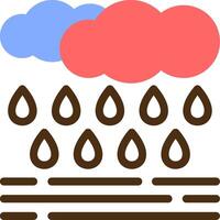 Rainy day Color Filled Icon vector