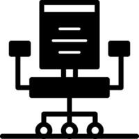 Chair Glyph Icon vector