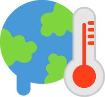 Global warming Flat Icon vector