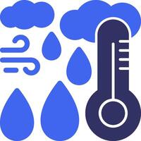 Humidity Solid Two Color Icon vector