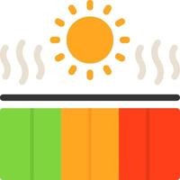 UV index Flat Icon vector