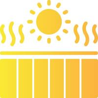 UV index Solid Multi Gradient Icon vector