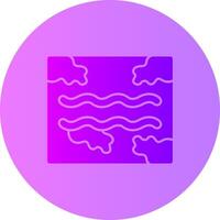 Jet stream Gradient Circle Icon vector