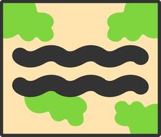 Jet stream Flat Icon vector