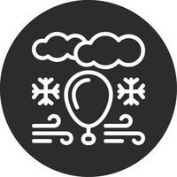 Weather balloon Inverted Icon vector