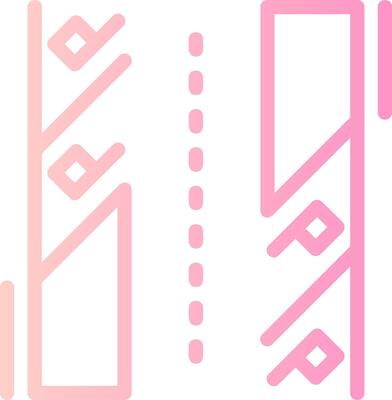 Diagonal parking Linear Gradient Icon