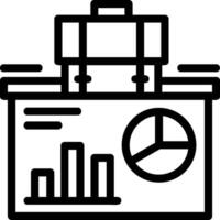 Presentation Line Icon vector
