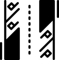 Diagonal parking Glyph Icon vector