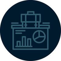 Presentation Line Multi color Icon vector