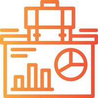 Presentation Linear Gradient Icon vector
