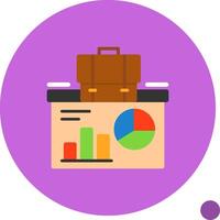 Presentation Flat Shadow Icon vector