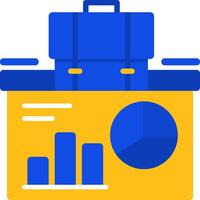 Presentation Flat Two Color Icon vector