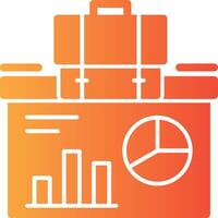 Presentation Solid Multi Gradient Icon vector