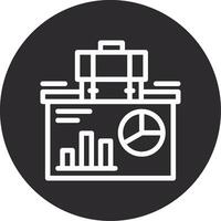 Presentation Inverted Icon vector