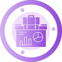 Presentation Glyph Gradient Icon vector