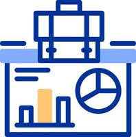Presentation Color Filled Icon vector