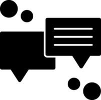 Chat bubble Glyph Icon vector
