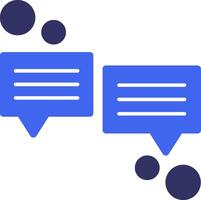 Text message Solid Two Color Icon vector