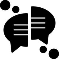 Conversation Glyph Icon vector