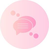 Chat Gradient Circle Icon vector