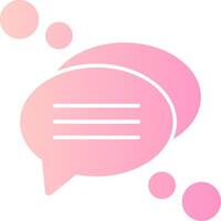 Chat Solid Multi Gradient Icon vector