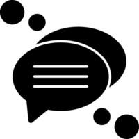 Chat Glyph Icon vector