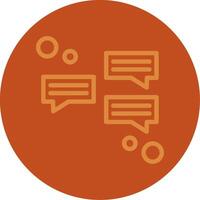 Messaging Line Multi color Icon vector