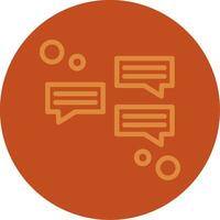 Messaging Line Multi color Icon vector