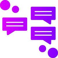 Messaging Solid Multi Gradient Icon vector