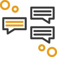 Messaging Line Two Color Icon vector