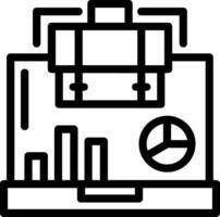 Laptop Line Icon vector