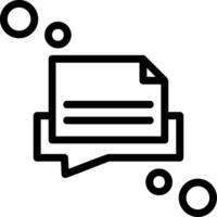 Message draft Line Icon vector