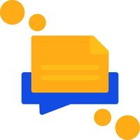 Message draft Flat Two Color Icon vector