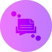 Message draft Gradient Circle Icon vector