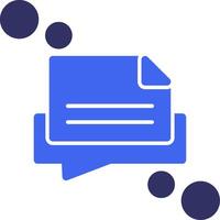 Message draft Solid Two Color Icon vector