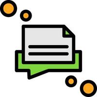 Message draft Line Filled Icon vector