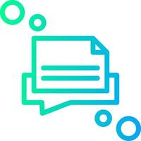 Message draft Linear Gradient Icon vector