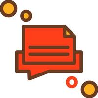Message draft Filled Shadow Circle Icon vector