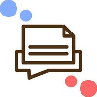 Message draft Color Filled Icon vector