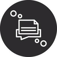 Message draft Inverted Icon vector