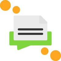 Message draft Flat Icon vector