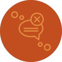 Message deleted Line Multi color Icon vector